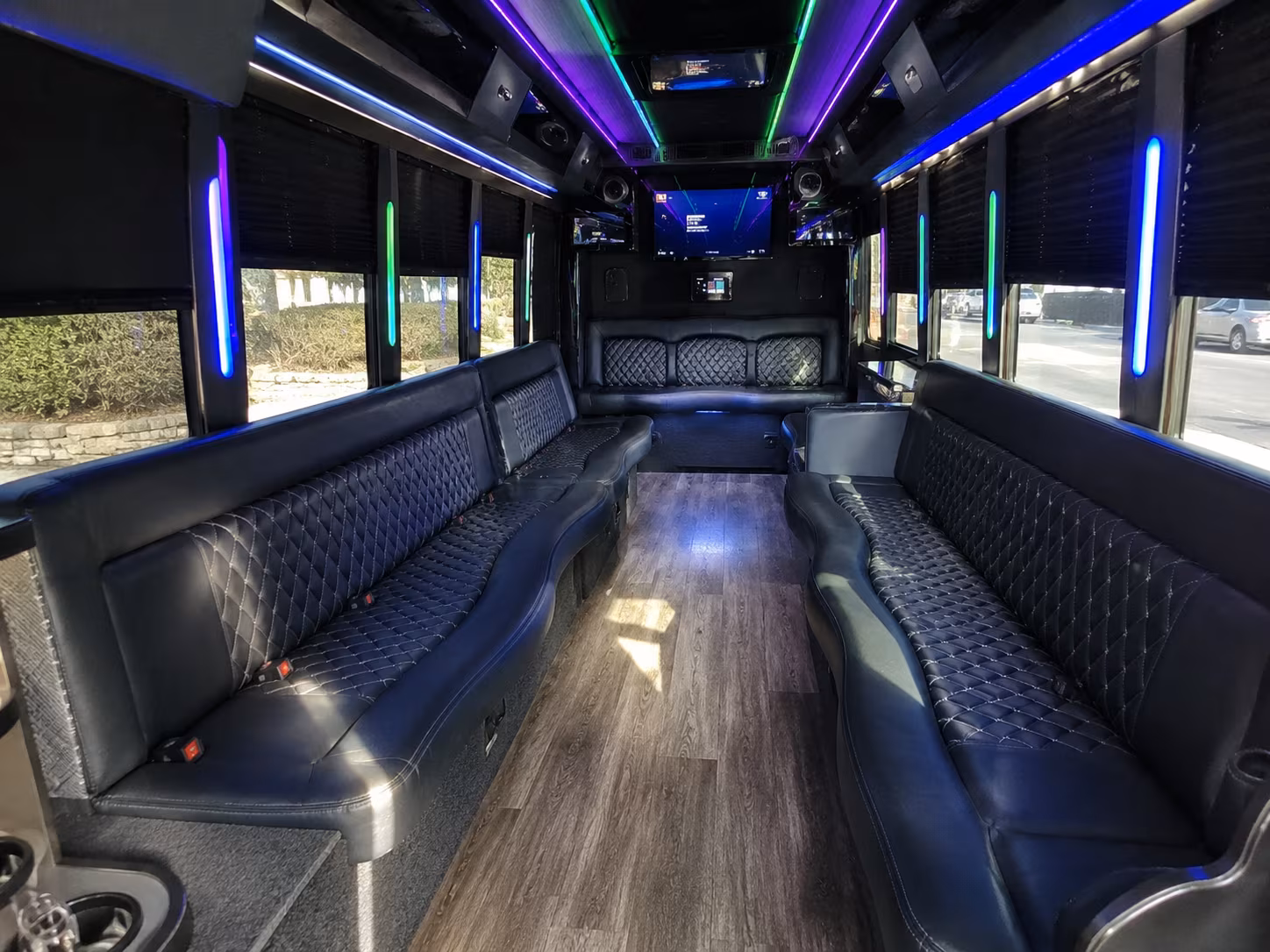 southaven 15 passenger party bus interior