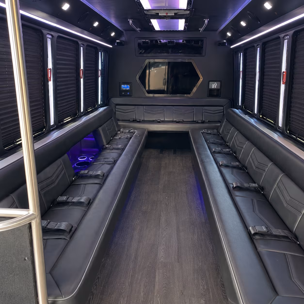 southaven 18 passenger party bus interior