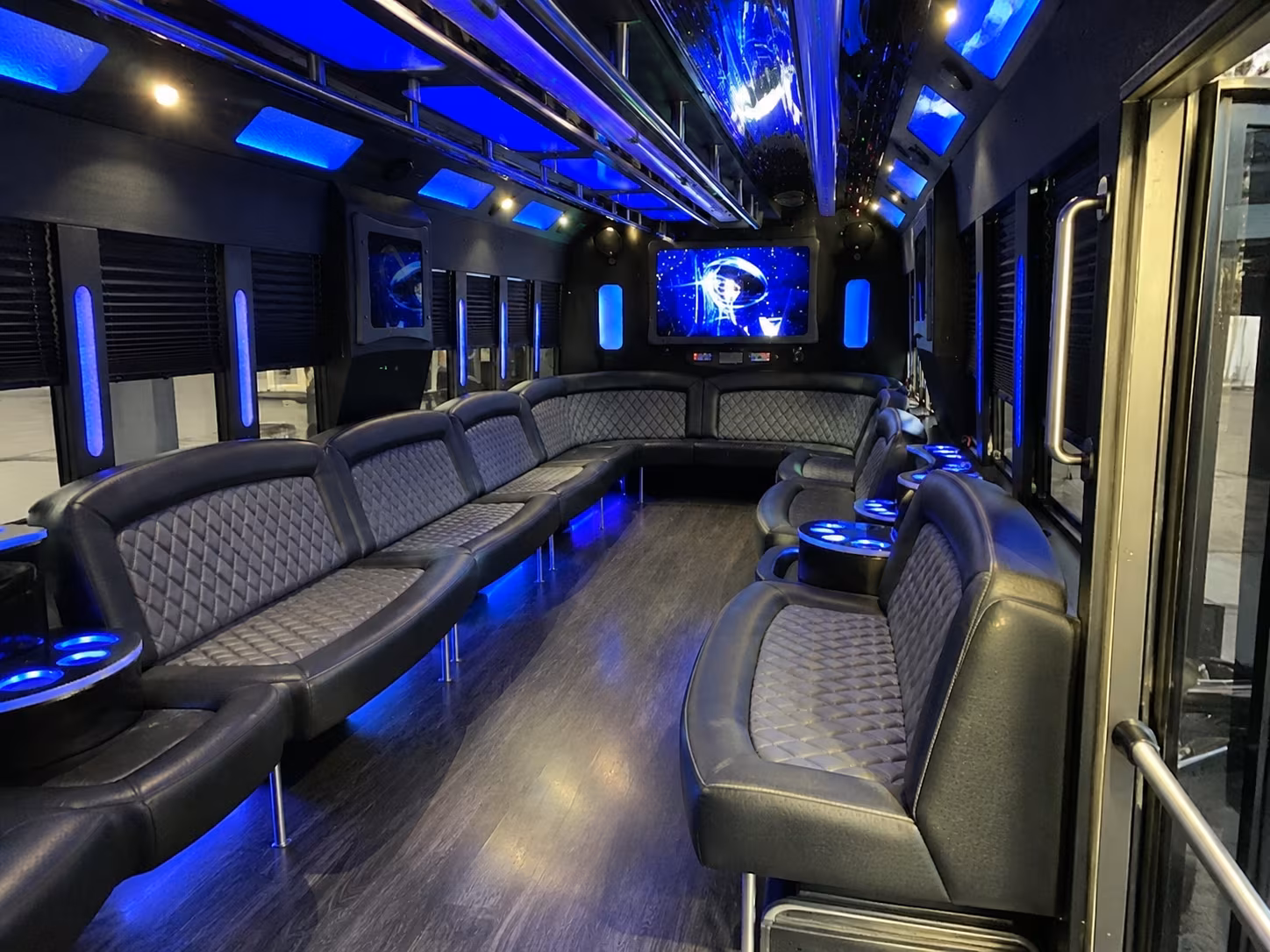 southaven 28 passenger party bus interior