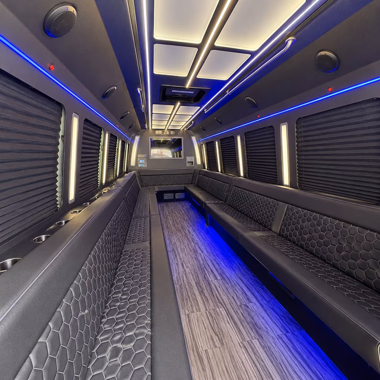 southaven 30 passenger party bus interior